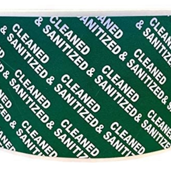 Cleaned & Sanitized Tamper Evident stickers 450 ct - Picture 4 of 7